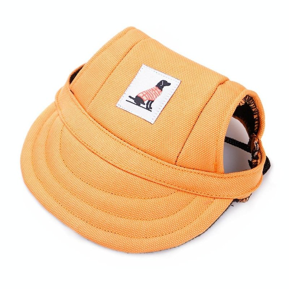 Pet Accessories Adjustment Buckle Baseball Cap, Size: S(Orange)