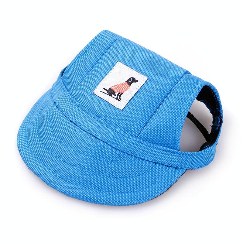 Pet Accessories Adjustment Buckle Baseball Cap, Size: M(Blue)