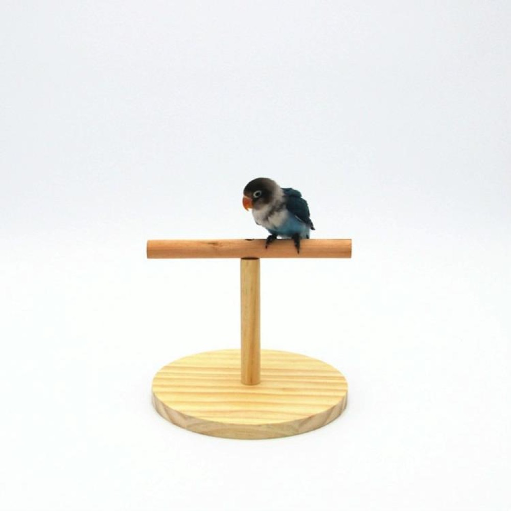 Creative Wooden Parrot Bird Frosted Stand Toy, Size:Small(Logs)