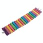 Parrot Bird Hamster Color Round Wood Small Plank Road Ladder Toy, Size:30cm(Color)