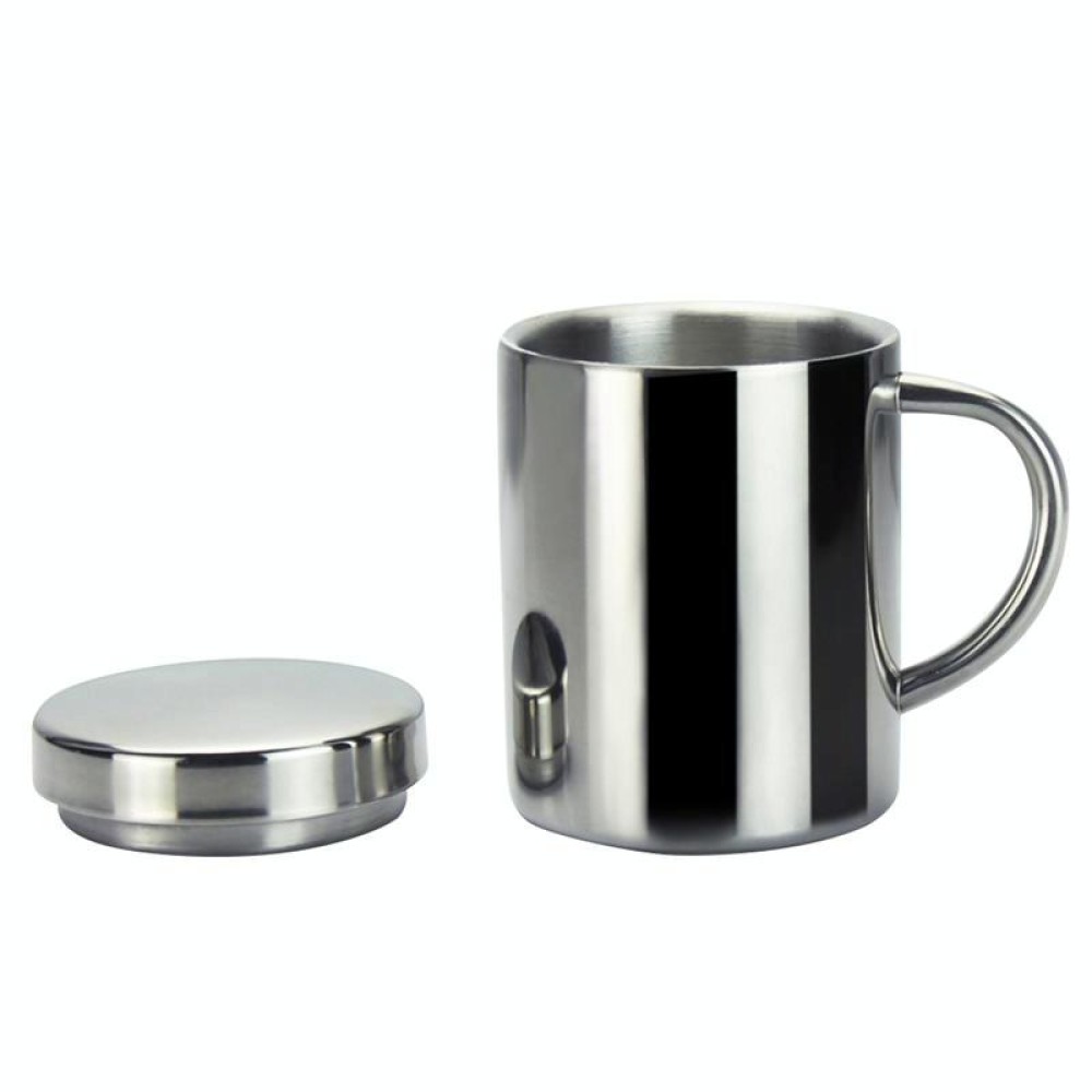 304 Stainless Steel Double Insulation Coffee Drink Milk Water Mugs Durable Drinking Cup with Lid 280ml