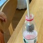 Bottle Cleaning Brush Long Handle Narrow Neck Bottle Brush(Rose Red)
