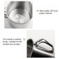 5 PCS Extra Thick 304 Stainless Steel Cup Children's Mouth Cup with Handle Cover Household adult Drinking Water Cup 12cm with cover