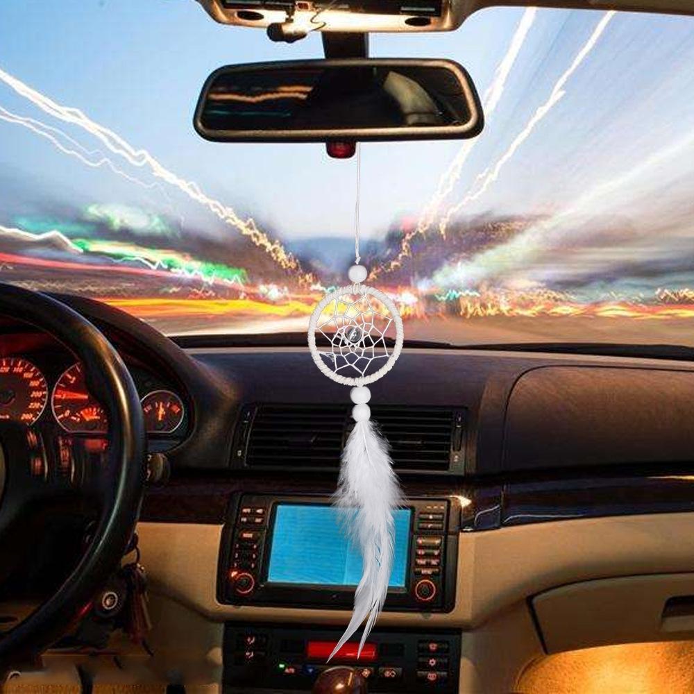 Single Ring Feather Car Small Pendant Dormitory Bed Front Decoration Ornaments