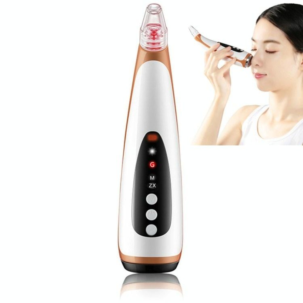 Electric Pore Cleaning Instrument Hot Compress To Export Acne Removing Blackhead Beauty Instrument(Rose Gold)