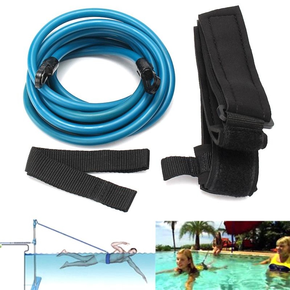 Swimming Resistance Strength Training Equipment Elastic Rope Swimming Equipment, Size:10 x 6 x 2m(Blue)