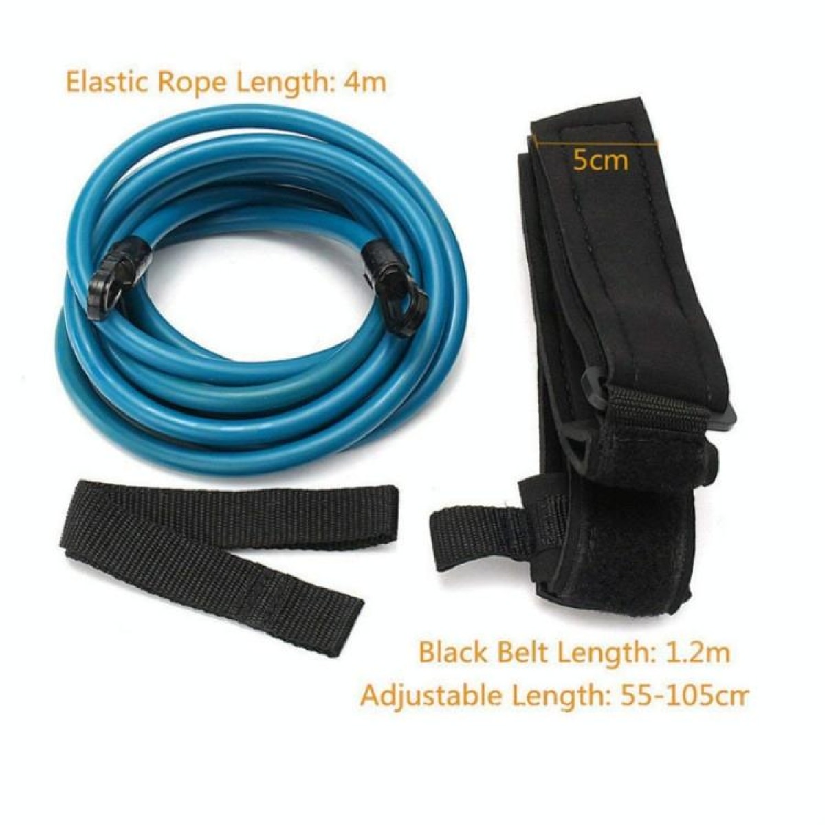 Swimming Resistance Strength Training Equipment Elastic Rope Swimming Equipment, Size:10 x 6 x 4m(Blue)