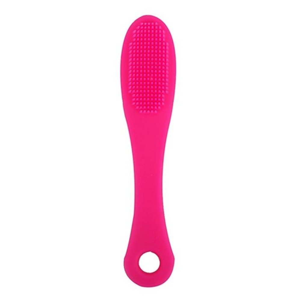 Blackhead Brush Face Cleansing Extractor Remover Tool Silicone Finger Massage Brush Face Exfoliating Cleansing Tool(Dark Magenta)