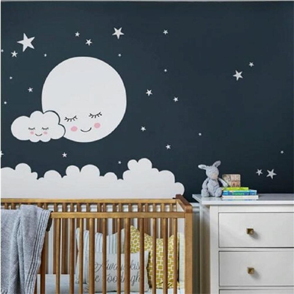 Cloud Star Moon Children Room Decoration Wall Sticker, Size:157cm x 157cm