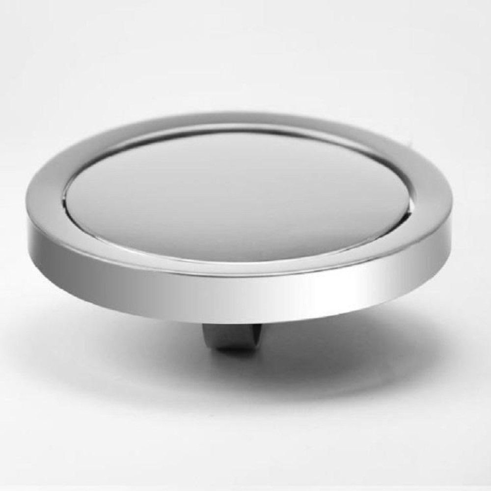 Embedded Type Stainless Steel Swing Cover Flip Kitchen Countertop Trash Can Lid  Cap, Size:Round  Mirror 24.5cm Diameter(Silver)