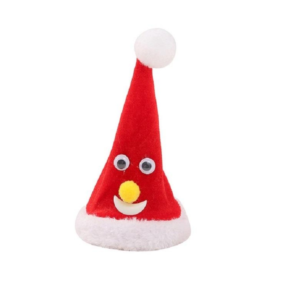 6 inch Electric Cap Christmas Swing Tree Hat Christmas Ornaments Props(Shake Cap with Music)