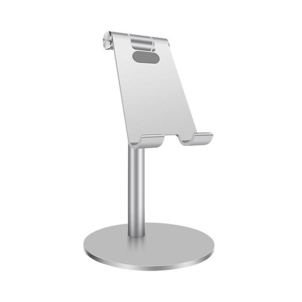 Adjustable Aluminum Alloy Cell Phone Tablet Holder Desk Stand Mount(Silver)