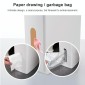 Bathroom Trash Can Toilet Brush Set Toilet Garbage Container(Coffee)