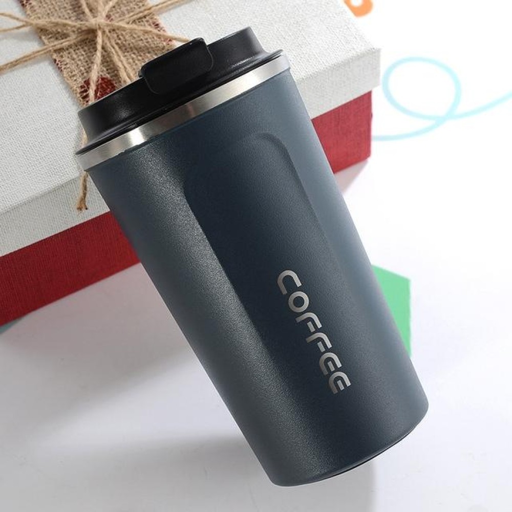 Double Stainless steel 304 Coffee Mug Car Thermos Mug Travel Thermo Cup 380ml(Blue)
