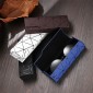Lattice Pattern Portable Glasses Box(Dazzle White)