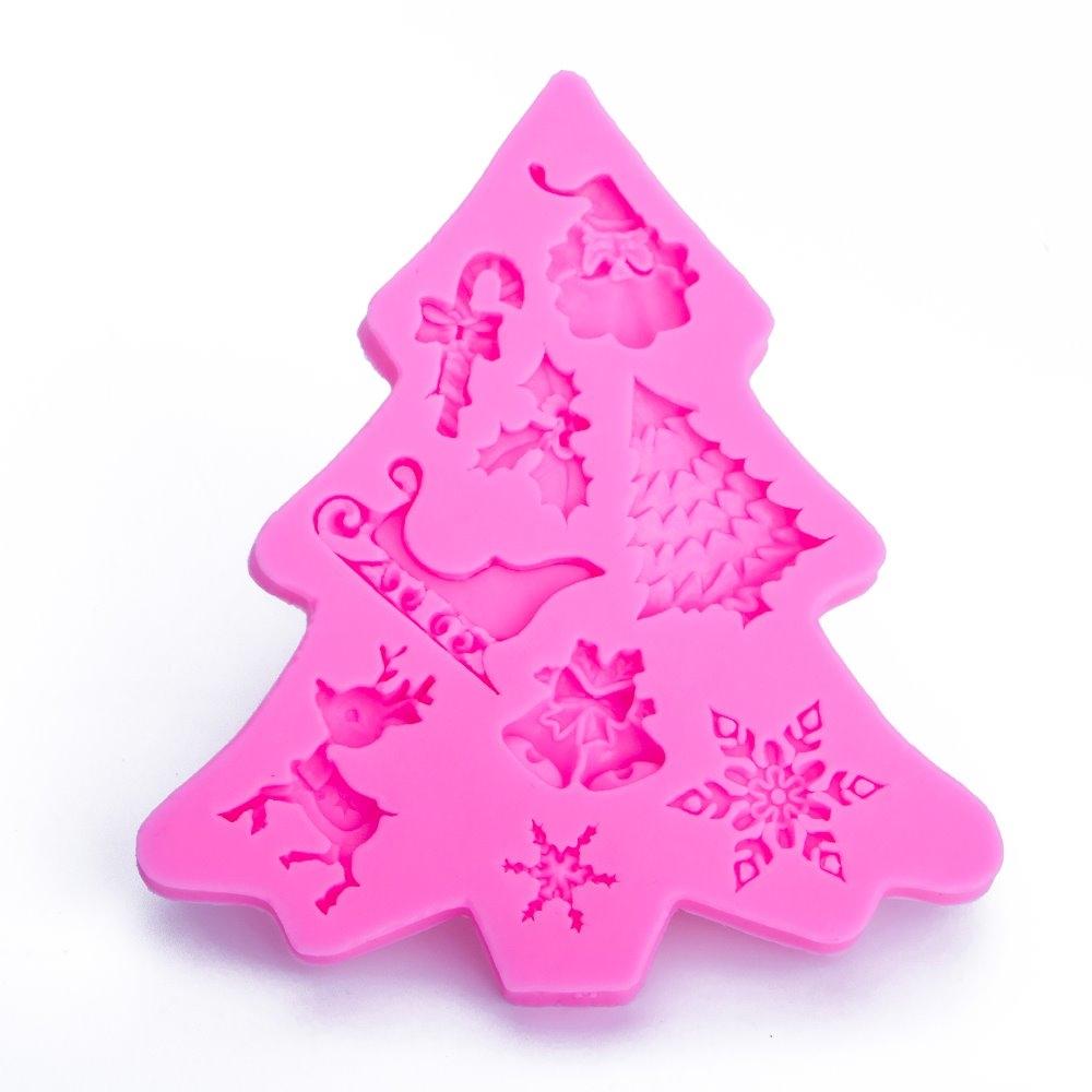 Christmas Tree Fondant Silicone Mold Cake Chocolate Biscuit Decoration Tool