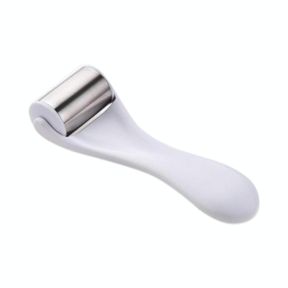Facial Massager Beauty Instrument Stainless Steel Ice Roller Lift Firming Face  Skin Care Face(White)