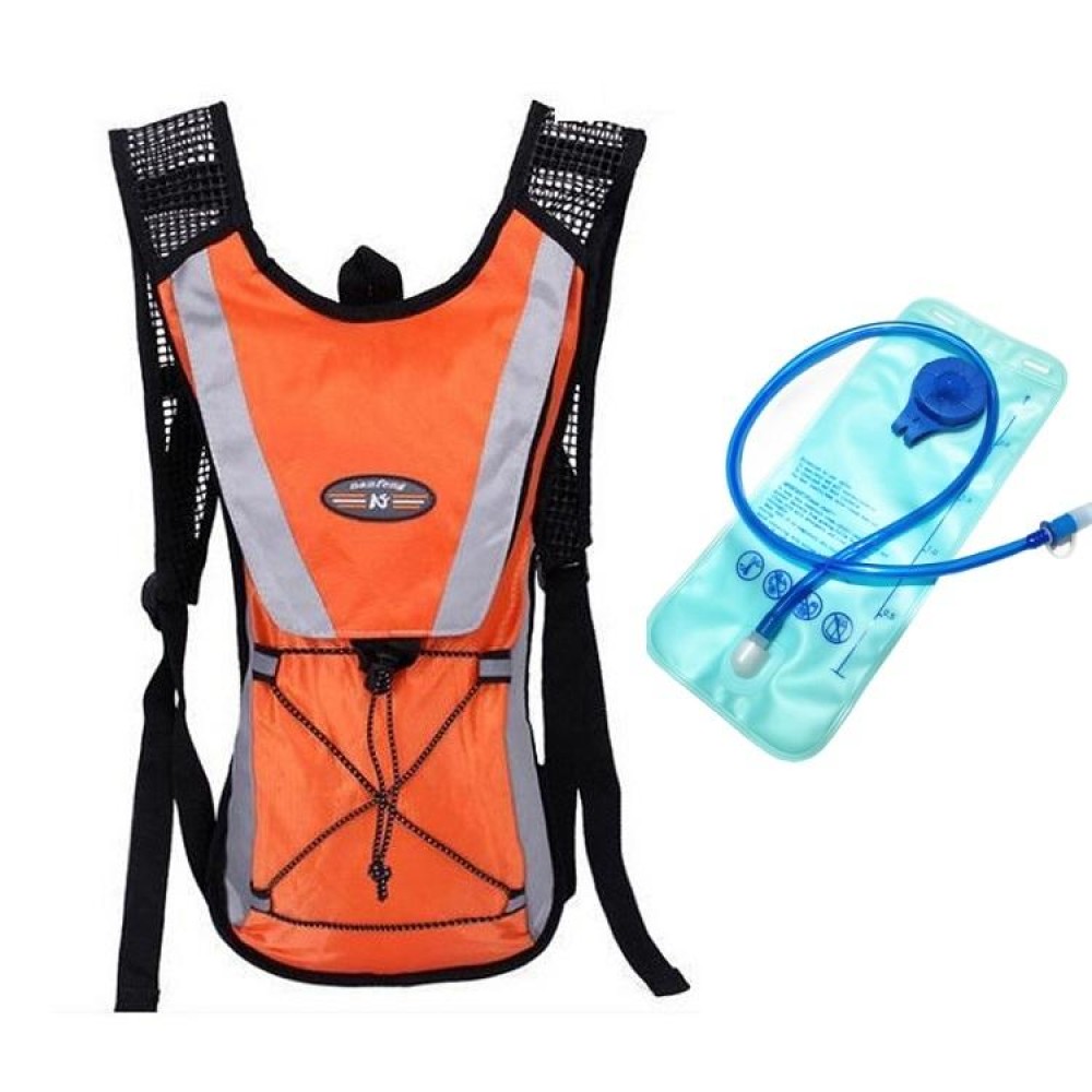 Outdoor Sports Mountaineering Cycling Backpack with 2L Water Bag(Orange)