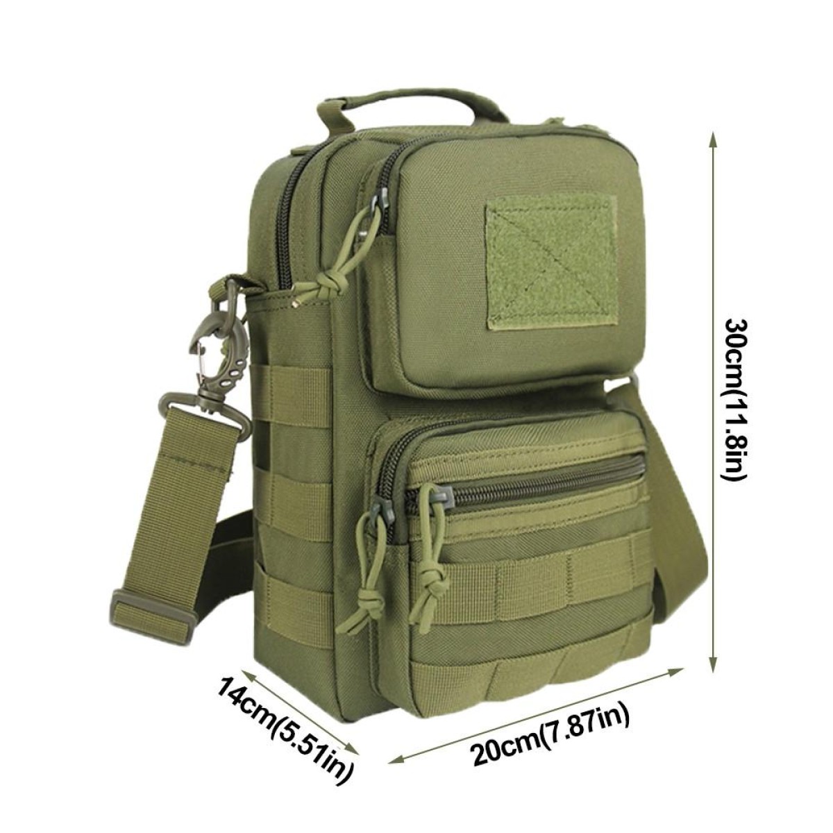Outdoor Mountaineering Waterproof Shoulder Bag Shoulder Bag(ArmyGreen)