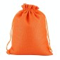 50 PCS Multi size Linen Jute Drawstring Gift Bags Sacks Wedding Birthday Party Favors Drawstring Gift Bags, Size:7x9cm(Orange)