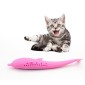 Catnip Cat Teeth Cleaning Silicone Dolphin Toy(Pink)