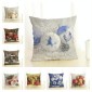 Christmas Decoration Cotton and Linen Pillow Office Home Cushion Without Pillow, Size:45x45cm(Golden White Gift)
