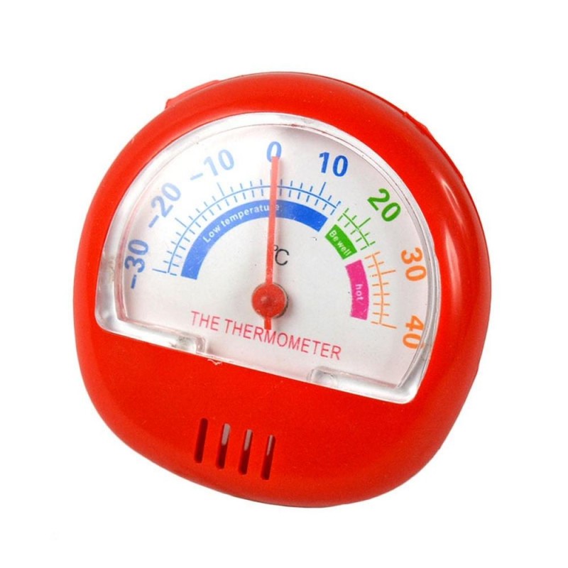 2 PCS Freezer Thermometer Indoor Outdoor Pointer Thermometer(Red)
