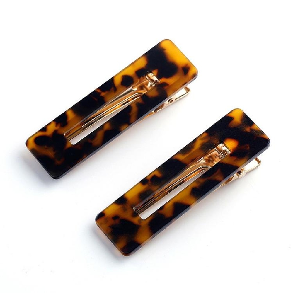 2 PCS/Set Sequin Leopard Rectangle Barrette Styling Accessories for Girls(Leopard Color)