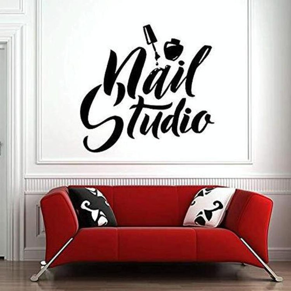 Nail Studio Window PVC Carved Stickers