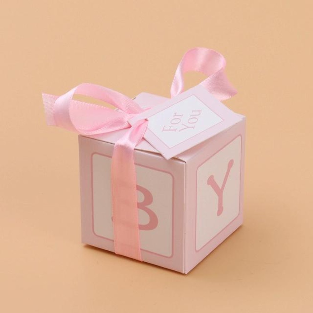 100 PCS Creative Personality Candy Box Party Festive Candy Box(Pink)