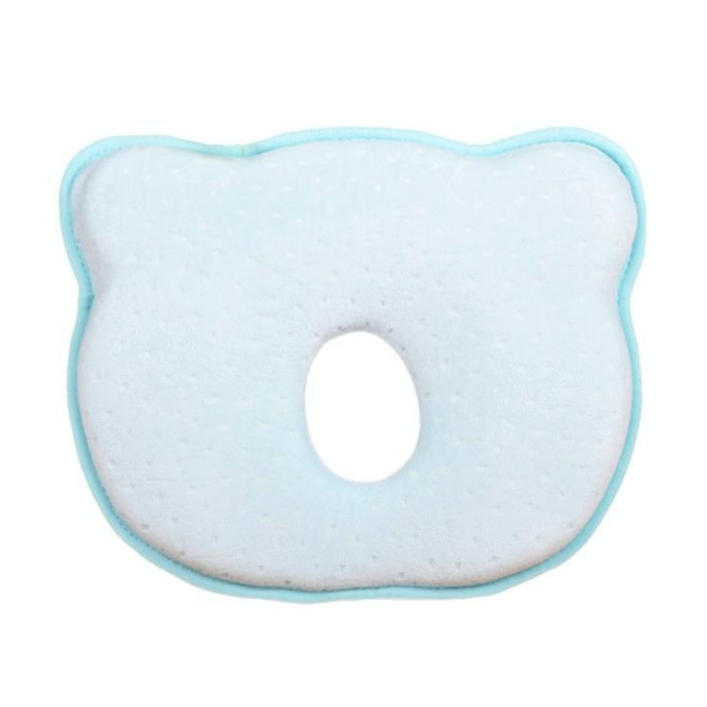 Baby Head Type Correction Pillow Newborn Head Cushion Memory Pillow(Blue)