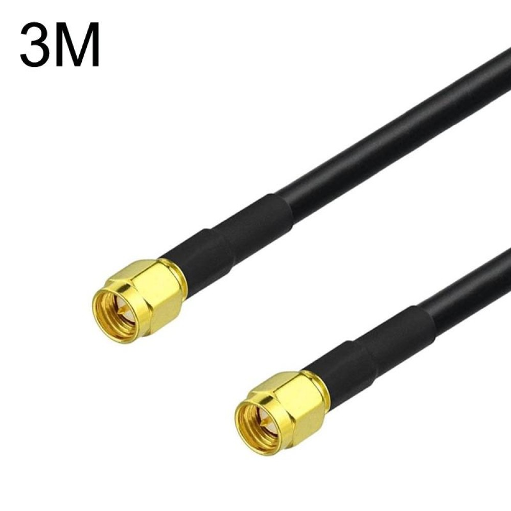 SMA Male To SMA Male RG58 Coaxial Adapter Cable, Cable Length:3m
