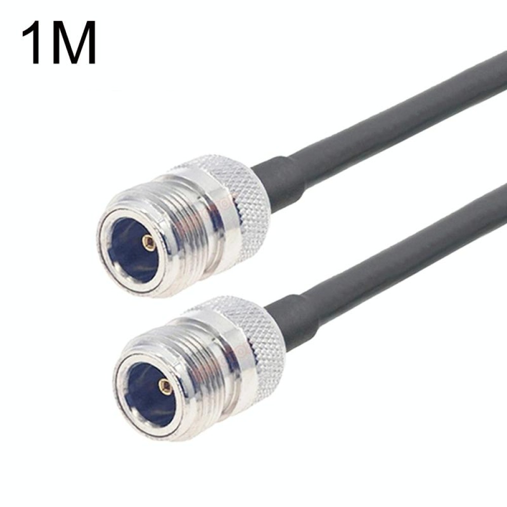 N Female To N Female RG58 Coaxial Adapter Cable, Cable Length:1m