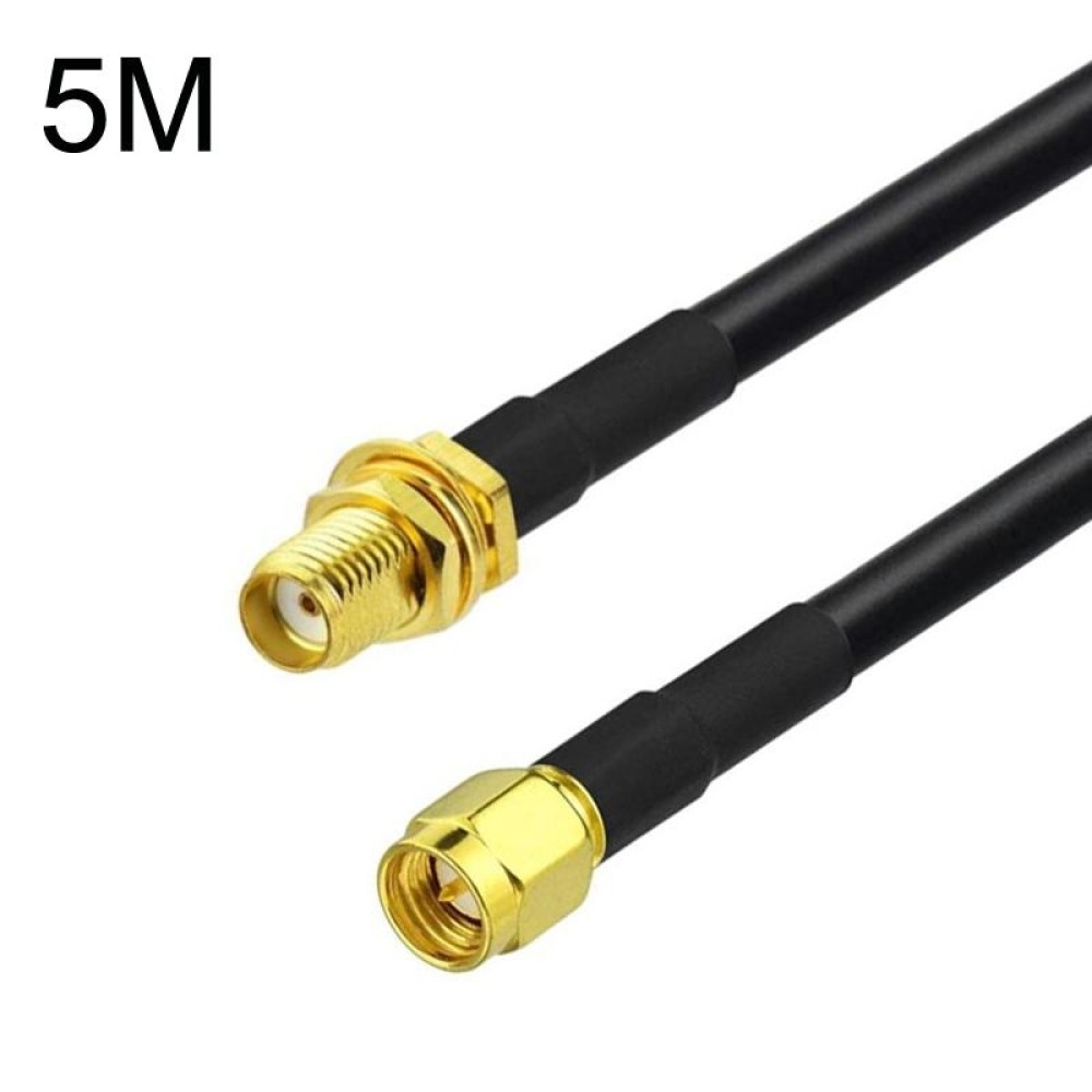 SMA Male To SMA Female RG58 Coaxial Adapter Cable, Cable Length:5m