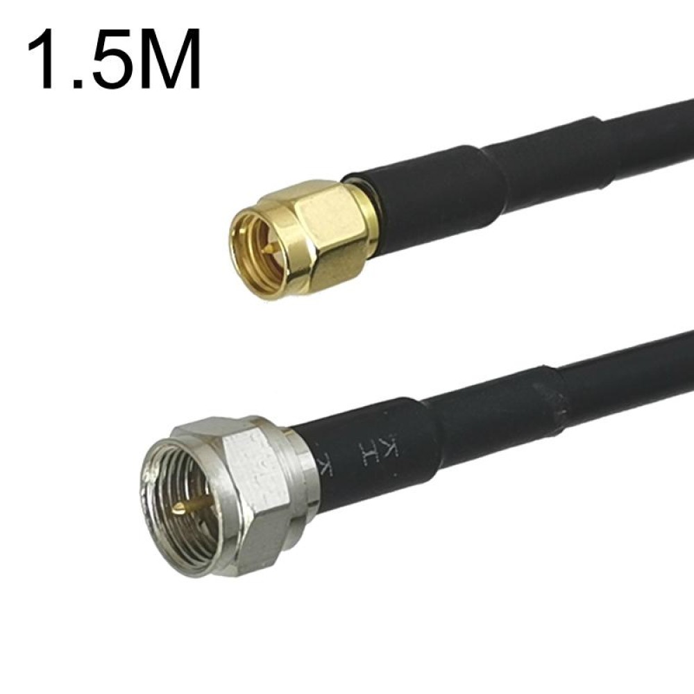 SMA Male To F TV Male RG58 Coaxial Adapter Cable, Cable Length:1.5m