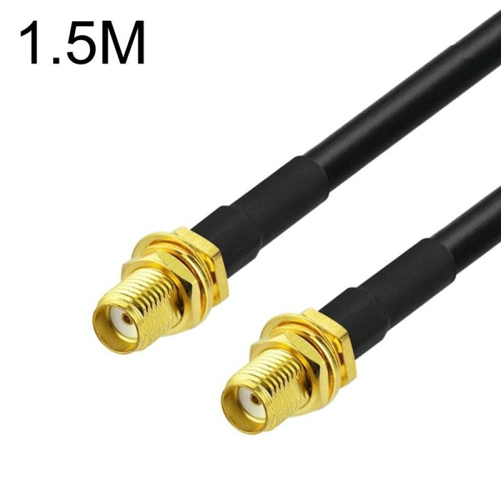 SMA Female To SMA Female RG58 Coaxial Adapter Cable, Cable Length:1.5m