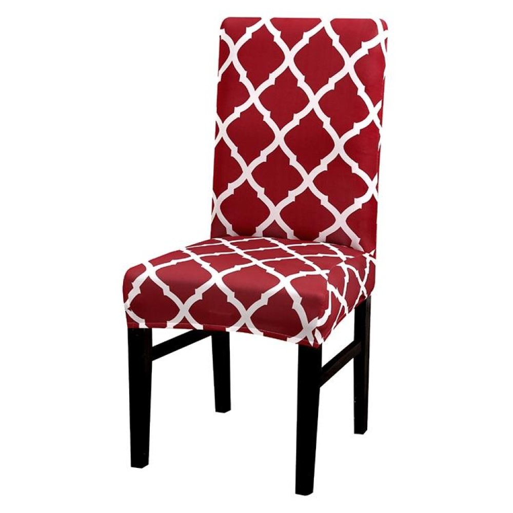 Universal Simple Stretch Chair Cover(Wine Red)