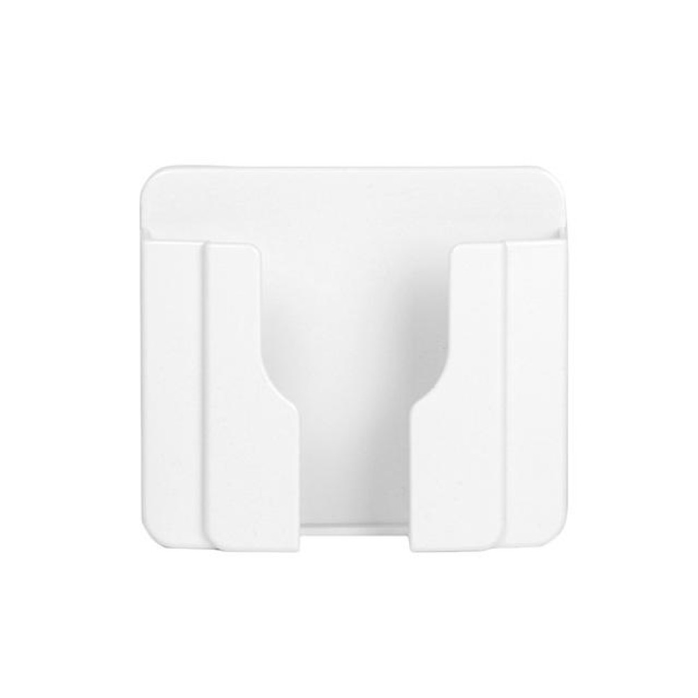 Wall  Mobile Phone Holder Stand Socket Charger Storage Box(White)