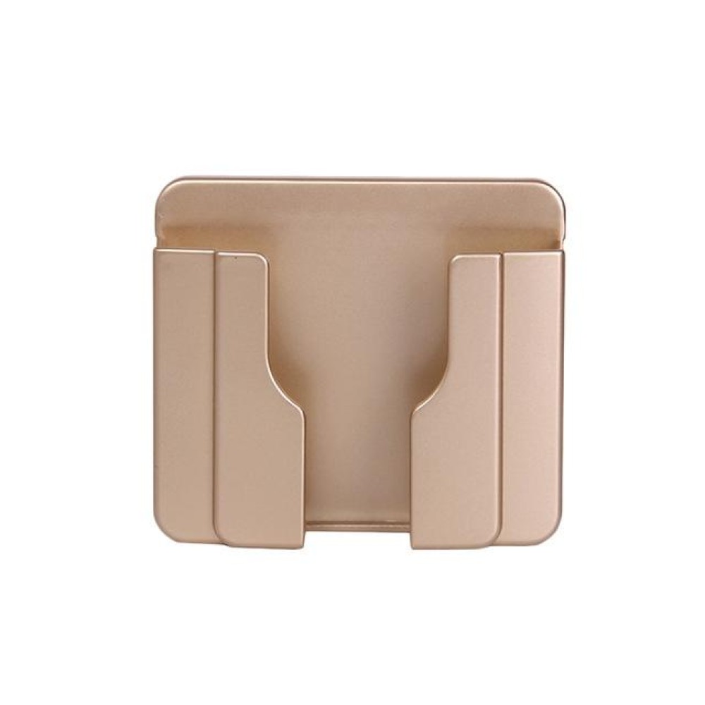 Wall  Mobile Phone Holder Stand Socket Charger Storage Box(Gold)