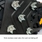8 Teeth Ice Claw Outdoor Non-slip Shoes Covers for Ice Snow Ground, Size:L（40-44）(Black)