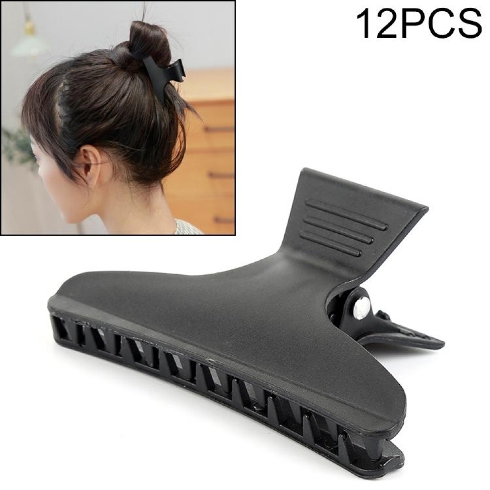 12 PCS Small Butterfly Clip Barber Plate Hair Salon Hair Salon Special Positioning Clip