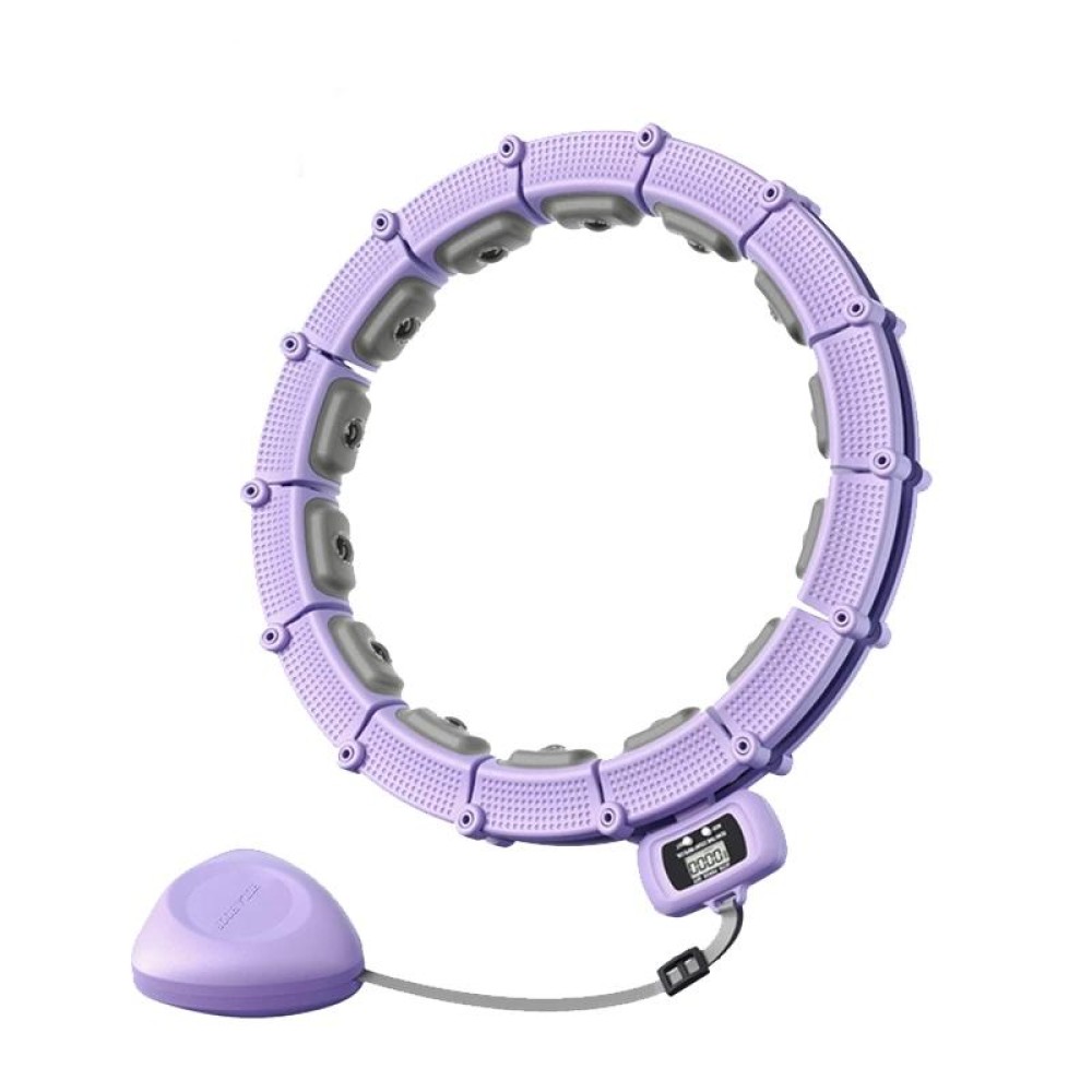 Smart Abdominal Ring Waist Trainer Magnet Massage Loss Weight Exercise Equipment Purple(18 Knots)