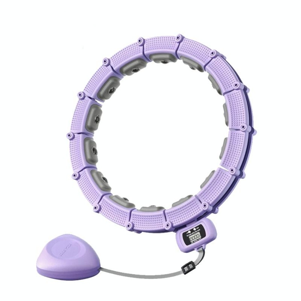 Smart Abdominal Ring Waist Trainer Magnet Massage Loss Weight Exercise Equipment Purple(21 Knots)