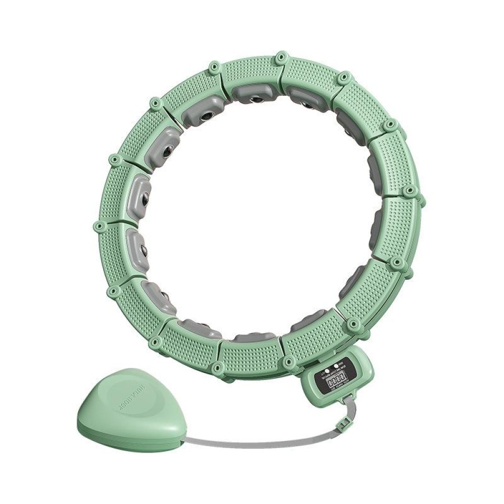 Smart Abdominal Ring Waist Trainer Magnet Massage Loss Weight Exercise Equipment Green(18 Knots)