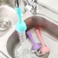 Kitchen Faucet Water-saving Shower(Short Blue)
