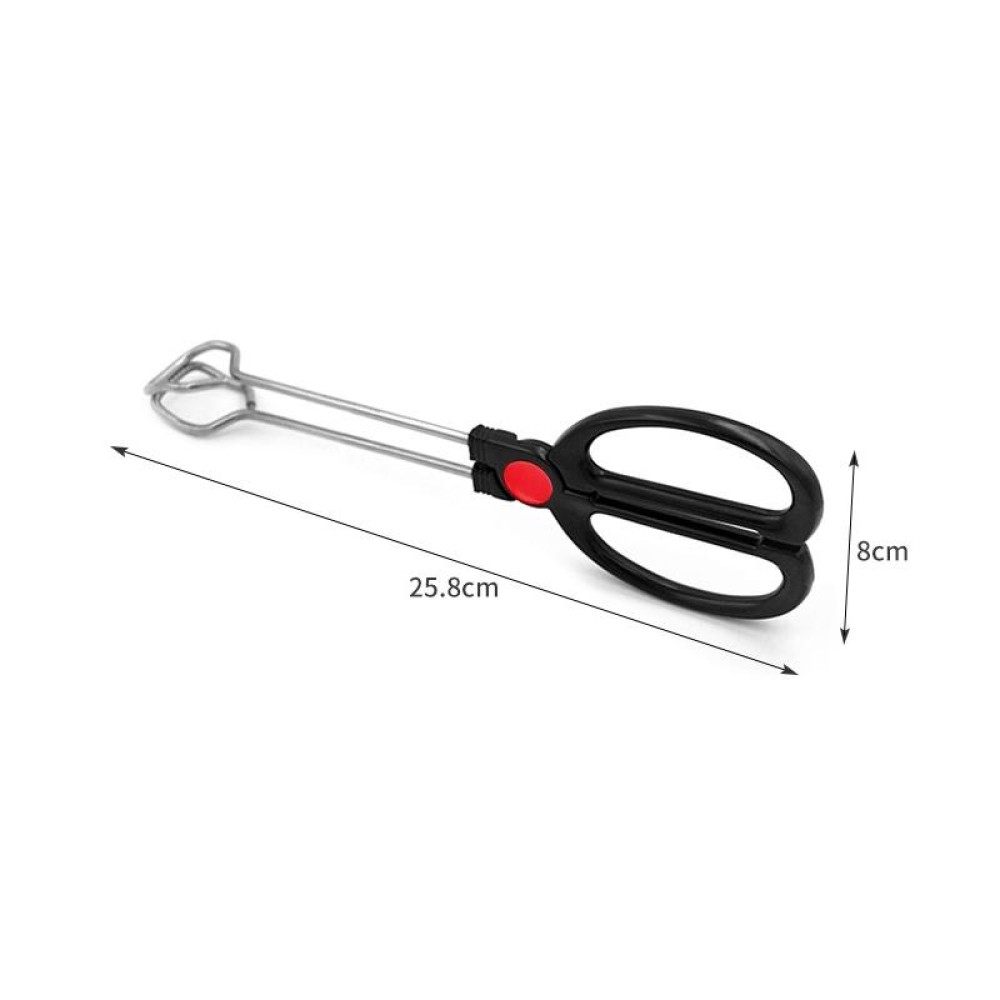 Stainless Steel Plastic Handle Barbecue Tongs Food Clip Barbecue Tools, Model number:9 Inch