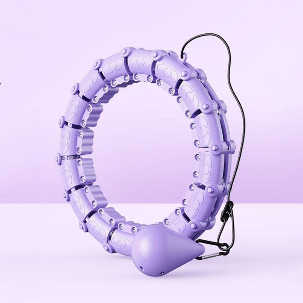 Smart Thin Waist Ring Women Will Not Fall Off Detachable Abdominal Ring Fitness Equipment, Size: 18 Knots(Purple)