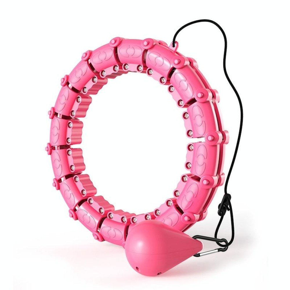 Smart Thin Waist Ring Women Will Not Fall Off Detachable Abdominal Ring Fitness Equipment, Size: 24 Knots(Pink)