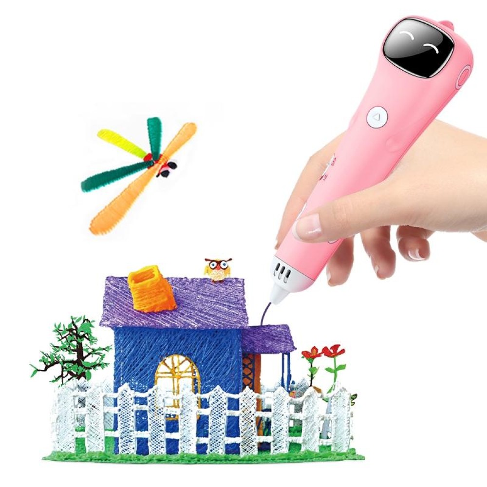 3D Printing Pen Low Temperature Painting Pen With 55m PCL(Pink)