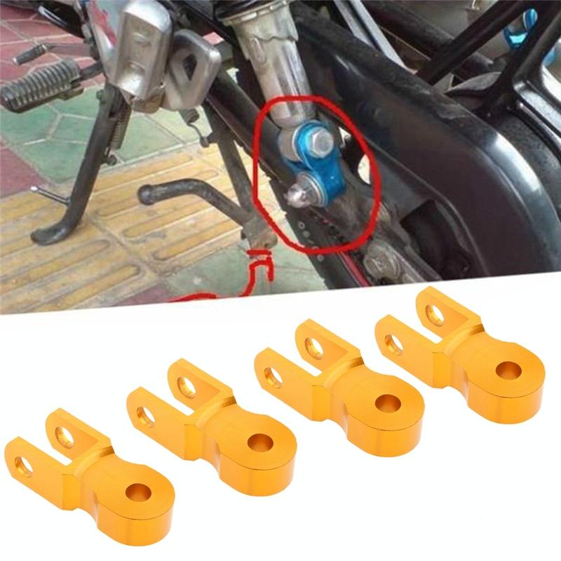 2 Pairs Shock Absorber Extender Height Extension for Motorcycle Scooter, Size: Large(Yellow)